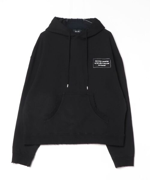 ROYAL FLASH（ロイヤルフラッシュ）の「Guernika/ゲルニカ/FLOWER PAINT CRASH HOODIE（パーカー・メンズ・ブラック/ホワイト・F）」の4枚目の写真