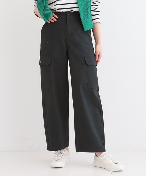 SHOO・LA・RUE（シューラルー）の「◆【洗える/S-LL】らくらくストレッチ カーゴカーブパンツ（その他パンツ・レディース・オリーブ/ベージュ/ネイビー・01/02/03/04）」の12枚目の写真