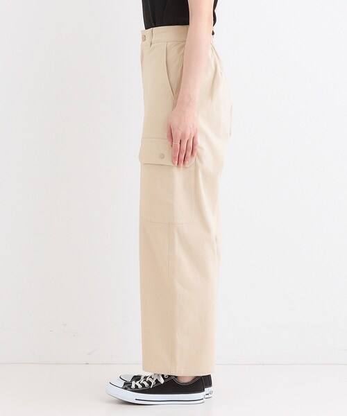 SHOO・LA・RUE（シューラルー）の「◆【洗える/S-LL】らくらくストレッチ カーゴカーブパンツ（その他パンツ・レディース・オリーブ/ベージュ/ネイビー・01/02/03/04）」の17枚目の写真