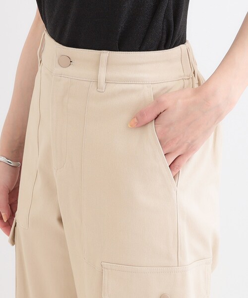 SHOO・LA・RUE（シューラルー）の「◆【洗える/S-LL】らくらくストレッチ カーゴカーブパンツ（その他パンツ・レディース・オリーブ/ベージュ/ネイビー・01/02/03/04）」の20枚目の写真