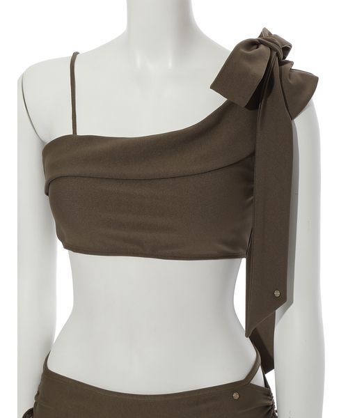 FRAY I.D（フレイアイディー）の「アシメカラーセパレートスイムウエア（その他ヘアアクセサリー・レディース・その他/カーキ・FREE）」の4枚目の写真