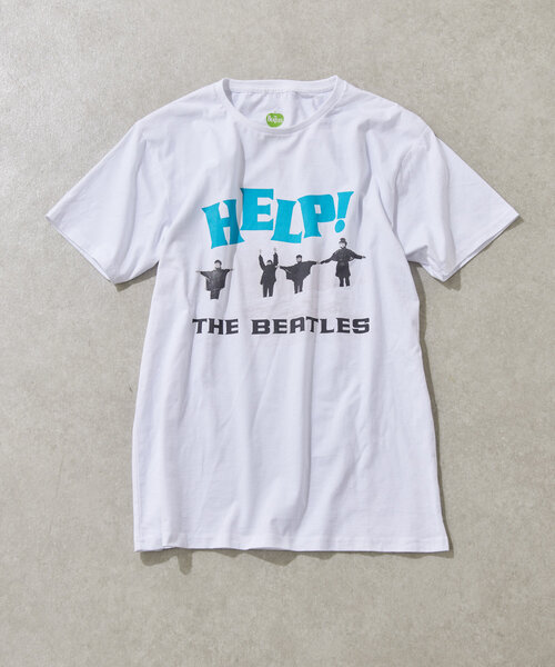BEATLES HELP! ビートルズプリントTシャツ ホワイト ROCK OFF（ロックオフ）】THE BEATLES（ビートルズ）/HELP！SNOW