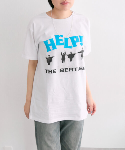 ear PAPILLONNER(イアパピヨネ)の「【ROCK OFF(ロックオフ)】THE BEATLES(ビートルズ)/HELP!SNOW/プリントTシャツ(Tシャツ/カットソー・レディース・ホワイト・LARGE)」の12枚目の写真