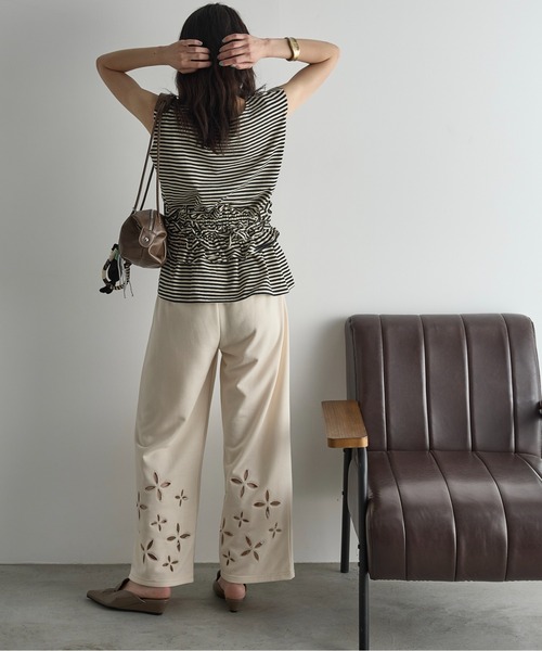 tiit tokyo フリルブラウンビスチェ tiit tokyo フリルブラウン