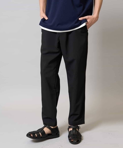 a.v.v（アーヴェヴェ）の「【速乾/イージーケア】セミルーズアンクルパンツ【夏リライト】（その他パンツ・メンズ・ブラック/カーキ/チャコールグレー/ネイビー・46/48/50）」の2枚目の写真