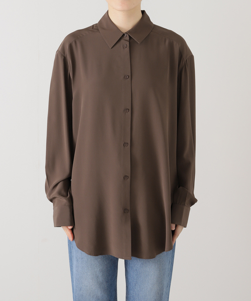 新品【MATTEAU/マトー】 LONG SLEEVE SILK SHIRT MATTEAU/マトー】LONG SLEEVE SILK SHIRT 【公式通販】