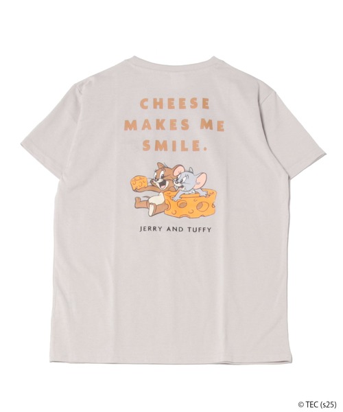 Tom&Jerry(トムアンドジェリー)の「【公式】トムとジェリー 天竺半袖BOX型Tシャツ(Tシャツ/カットソー・レディース・グレー/サックスブルー/イエロー/グリーン・M/L)」の5枚目の写真