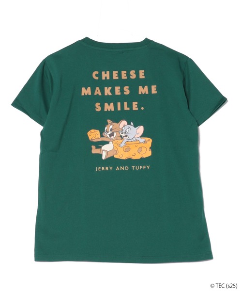 Tom&Jerry(トムアンドジェリー)の「【公式】トムとジェリー 天竺半袖BOX型Tシャツ(Tシャツ/カットソー・レディース・グレー/サックスブルー/イエロー/グリーン・M/L)」の6枚目の写真