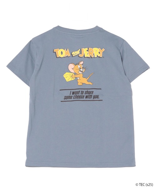 Tom&Jerry(トムアンドジェリー)の「【公式】トムとジェリー 天竺半袖BOX型Tシャツ(Tシャツ/カットソー・レディース・グレー/サックスブルー/イエロー/グリーン・M/L)」の7枚目の写真