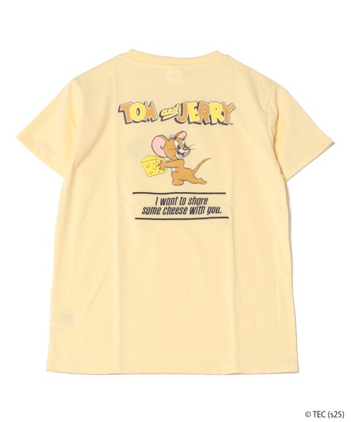 Tom&Jerry(トムアンドジェリー)の「【公式】トムとジェリー 天竺半袖BOX型Tシャツ(Tシャツ/カットソー・レディース・グレー/サックスブルー/イエロー/グリーン・M/L)」の8枚目の写真