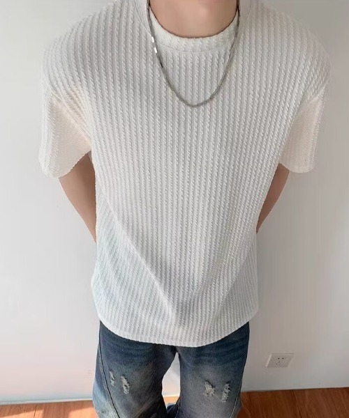 todo リブ編み 半袖Tシャツ リブ編み半袖Tシャツ（Tシャツ/カットソー）｜GEMEDA（ジェメダ