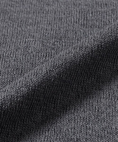 MORGANO（モルガーノ）の「【別注】MORGANO / リネンコットン クルーネック ニットTシャツ（Tシャツ/カットソー・メンズ・ブラック/チャコールグレー/パープル系その他6・44/46/48/50）」の13枚目の写真