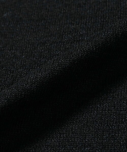 MORGANO（モルガーノ）の「【別注】MORGANO / リネンコットン クルーネック ニットTシャツ（Tシャツ/カットソー・メンズ・ブラック/チャコールグレー/パープル系その他6・44/46/48/50）」の4枚目の写真