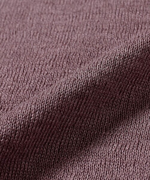 MORGANO（モルガーノ）の「【別注】MORGANO / リネンコットン クルーネック ニットTシャツ（Tシャツ/カットソー・メンズ・ブラック/チャコールグレー/パープル系その他6・44/46/48/50）」の6枚目の写真
