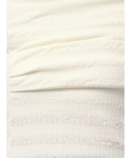 LAGUNAMOON（ラグナムーン）の「アシンメトリーカットトップス（Tシャツ/カットソー・レディース・アイボリー/ブラック・FREE）」の6枚目の写真