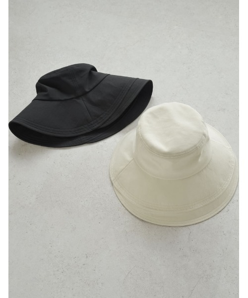 Re:EDIT（リエディ）の「UVレイヤードハット（ハット・レディース・ブラック/ライトベージュ・FREE）」の3枚目の写真