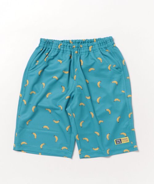 KP BOY（ケーピーボーイ）の「ドライメッシュ総柄プリント ハーフパンツ（その他パンツ・キッズ・エメラルド/ブラック/オフホワイト・120cm/150cm/100cm/90cm/110cm/130cm/140cm）」の3枚目の写真