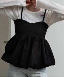 lawgy(EW[)back shirring balloon cami / obNV[Oo[L~(L~\[)
