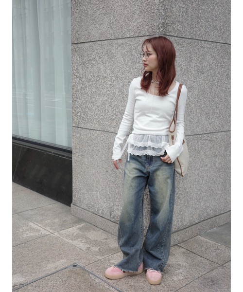 JUMELLE（ジュメロ）の「lace frill belt（ベルト・レディース・ホワイト・FREE）」の4枚目の写真