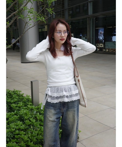 JUMELLE（ジュメロ）の「lace frill belt（ベルト・レディース・ホワイト・FREE）」の5枚目の写真