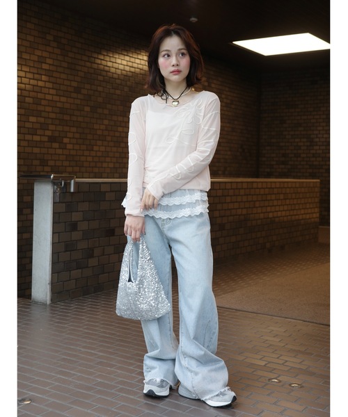 JUMELLE（ジュメロ）の「lace frill belt（ベルト・レディース・ホワイト・FREE）」の3枚目の写真