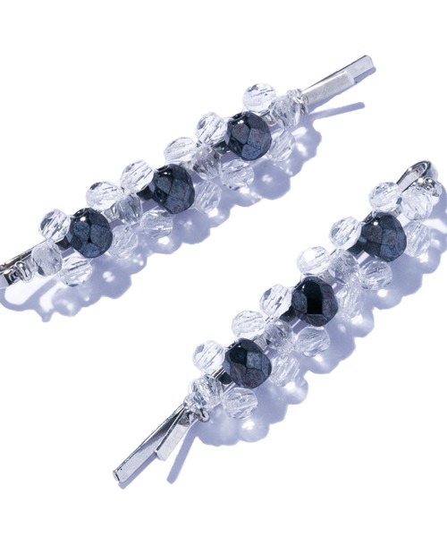 IRIS47(イリスフォーセブン)の「【IRIS 47】kaleid crystal pinset/カレイド クリスタル ピン セット(ヘアピン・レディース・クリア/グレー・FREE)」の6枚目の写真