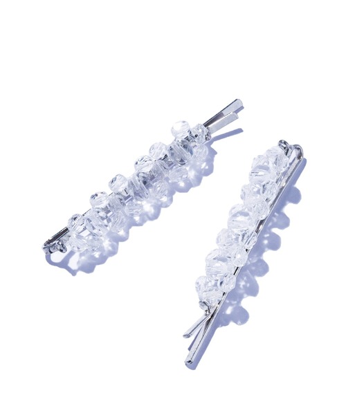 IRIS47(イリスフォーセブン)の「【IRIS 47】kaleid crystal pinset/カレイド クリスタル ピン セット(ヘアピン・レディース・クリア/グレー・FREE)」の3枚目の写真
