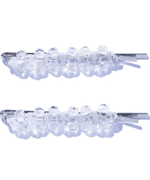 IRIS47(イリスフォーセブン)の「【IRIS 47】kaleid crystal pinset/カレイド クリスタル ピン セット(ヘアピン・レディース・クリア/グレー・FREE)」の5枚目の写真