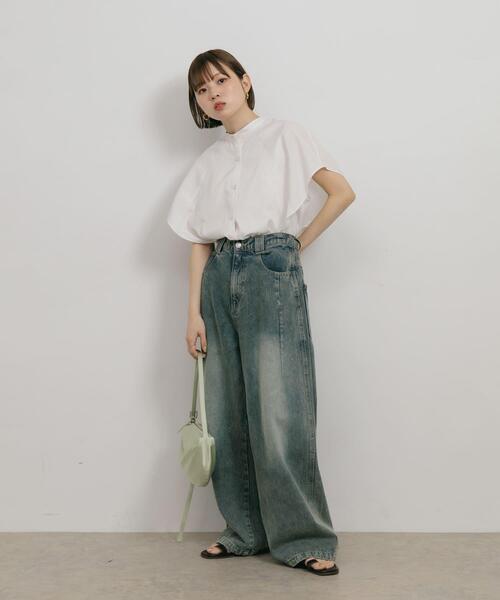 KBF（ケイビーエフ）の「BOXストライプシャツ（シャツ/ブラウス・レディース・ブルー系その他/ホワイト系その他/ピンク系その他・ONE）」の21枚目の写真