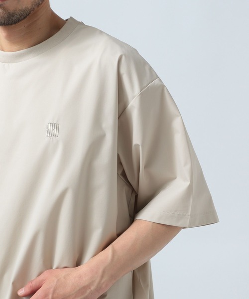 BAYFLOW(ベイフロー)の「【2WAYストレッチ・吸水速乾】ヘムドローコードTシャツ(Tシャツ/カットソー・メンズ・キャメル/ブラック・MEDIUM/LARGE)」の9枚目の写真