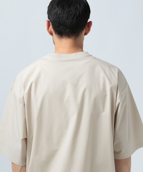 BAYFLOW(ベイフロー)の「【2WAYストレッチ・吸水速乾】ヘムドローコードTシャツ(Tシャツ/カットソー・メンズ・キャメル/ブラック・MEDIUM/LARGE)」の5枚目の写真