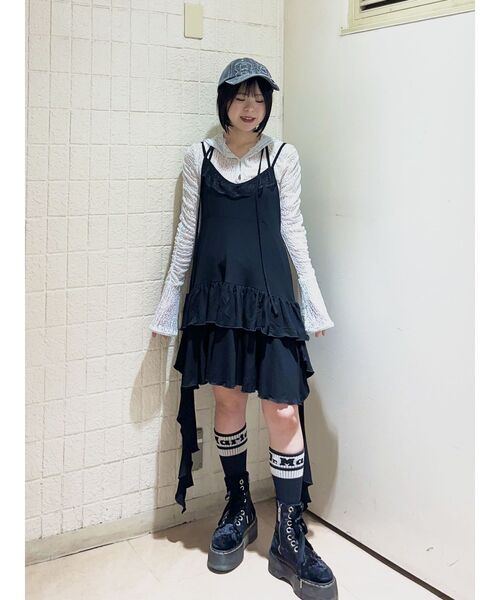 jouetie❤️ドレープフリルカットワンピース❤️迷彩柄 jouetie ワンピース ドレープフリルカットミニワンピース 迷彩