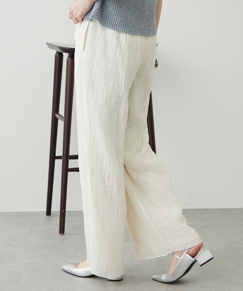 WILLOW（ウィロー）の「【willow】刺繍イージーパンツ（その他パンツ・レディース・ブラック/ホワイト・ONE SIZE）」の21枚目の写真