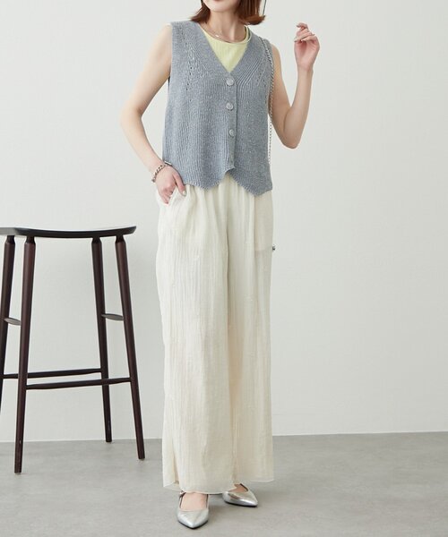 WILLOW（ウィロー）の「【willow】刺繍イージーパンツ（その他パンツ・レディース・ブラック/ホワイト・ONE SIZE）」の19枚目の写真