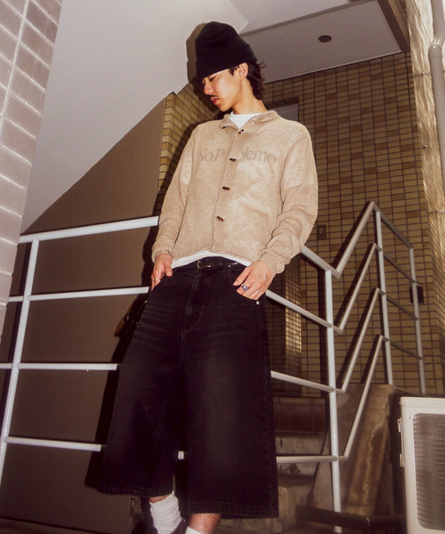 PULP/417EDIFICE(パルプフォーワンセブンエディフィス)の「AROUSAL / アローサル COLLARED C/D 25SS-ASLKT01(カーディガン/ボレロ・メンズ・ブラック/ブルー系その他/ベージュ・3/2)」の14枚目の写真