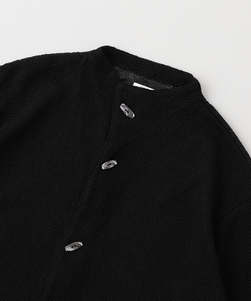 PULP/417EDIFICE(パルプフォーワンセブンエディフィス)の「AROUSAL / アローサル COLLARED C/D 25SS-ASLKT01(カーディガン/ボレロ・メンズ・ブラック/ブルー系その他/ベージュ・3/2)」の13枚目の写真