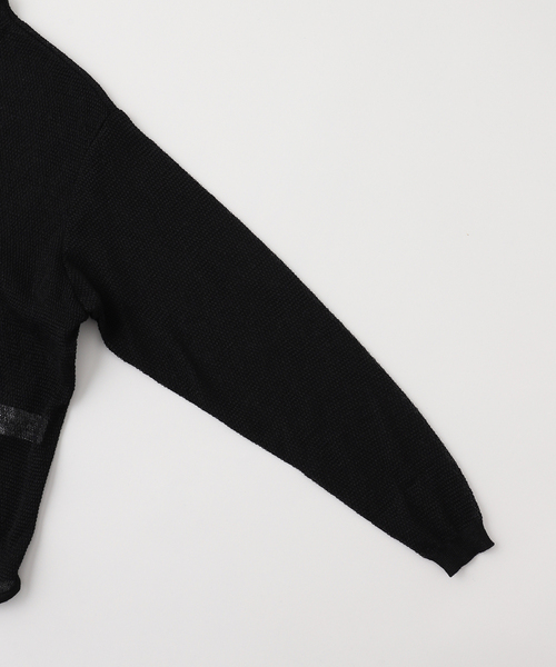 PULP/417EDIFICE(パルプフォーワンセブンエディフィス)の「AROUSAL / アローサル COLLARED C/D 25SS-ASLKT01(カーディガン/ボレロ・メンズ・ブラック/ブルー系その他/ベージュ・3/2)」の4枚目の写真