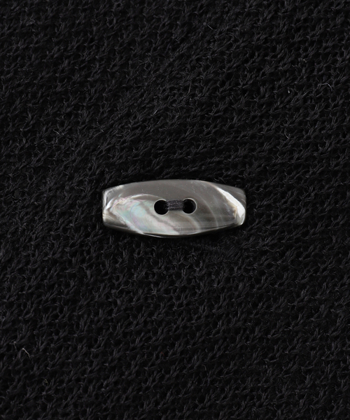 PULP/417EDIFICE(パルプフォーワンセブンエディフィス)の「AROUSAL / アローサル COLLARED C/D 25SS-ASLKT01(カーディガン/ボレロ・メンズ・ブラック/ブルー系その他/ベージュ・3/2)」の6枚目の写真