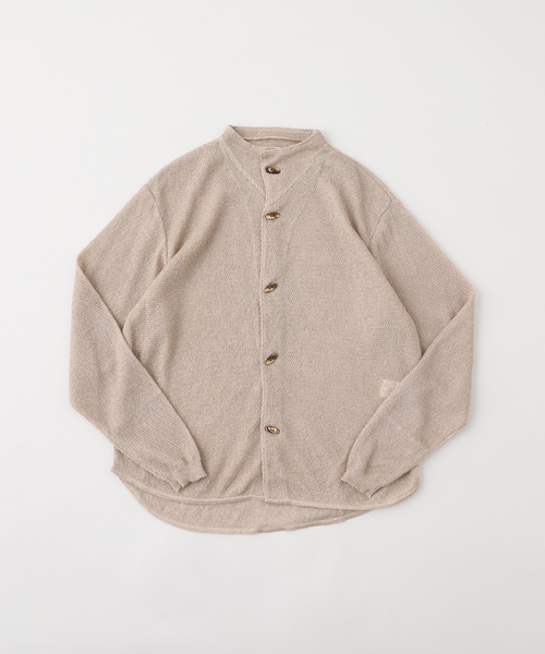 PULP/417EDIFICE(パルプフォーワンセブンエディフィス)の「AROUSAL / アローサル COLLARED C/D 25SS-ASLKT01(カーディガン/ボレロ・メンズ・ブラック/ブルー系その他/ベージュ・3/2)」の10枚目の写真