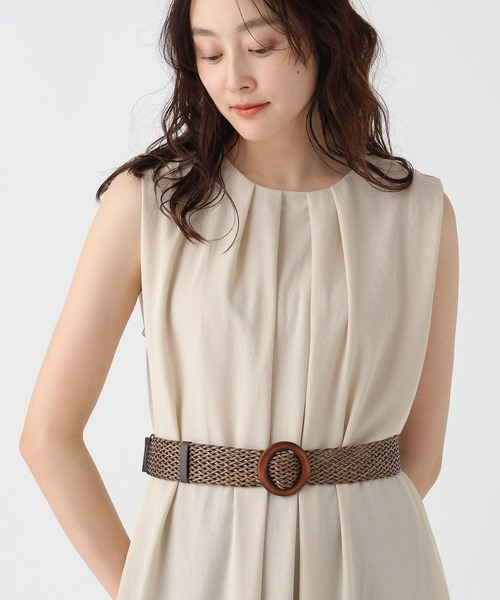 Elura（エルーラ）の「雑材メッシュベルト/571568（ベルト・レディース・ブラック/ブラウン・ONE SIZE）」の2枚目の写真