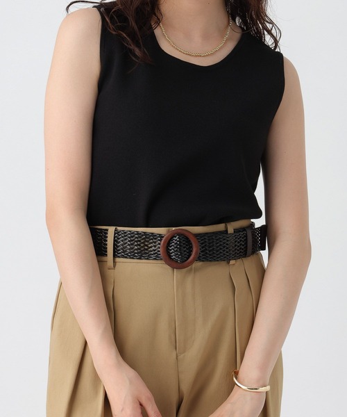 Elura（エルーラ）の「雑材メッシュベルト/571568（ベルト・レディース・ブラック/ブラウン・ONE SIZE）」の4枚目の写真
