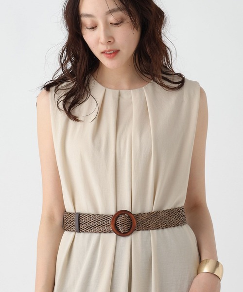 Elura（エルーラ）の「雑材メッシュベルト/571568（ベルト・レディース・ブラック/ブラウン・ONE SIZE）」の7枚目の写真