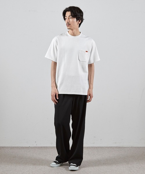 Tシャツ・カットソー IONSEOUL Universal sweatshirt BBJ228 大人気 ユニバーサルオーバーオール 無地 ポケットTシャツ