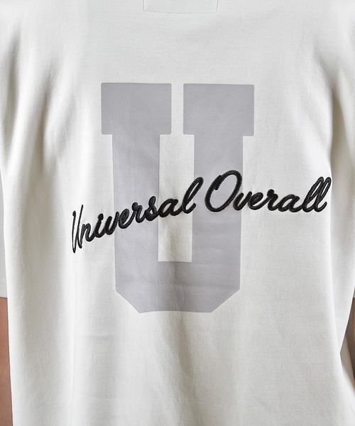 UNIVERSAL OVERALL(ユニバーサルオーバーオール)の「ユニバーサルオーバーオール別注バックプリントロゴししゅうポケットTシャツ(Tシャツ/カットソー・メンズ・ホワイト/ブラック・LL/L/M/S)」の17枚目の写真