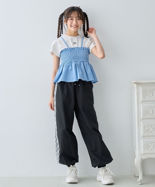 ghm1115 CLOVERU トラックパンツ セール】サイドレーストラックパンツ（カーゴパンツ）｜Amourire