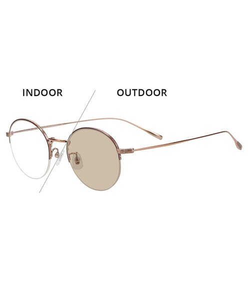UNITED ARROWS(ユナイテッドアローズ)の「【WEB限定】Zoff|UNITED ARROWS オーバル型 調光 サングラス|紫外線でレンズの色が変わる|ユナイテッドアローズ|チタン メタル|軽量|カラーレンズ|UVカット 紫外線対策(サングラス・レディース・ブラウン系その他4/ブラック・FREE)」の18枚目の写真