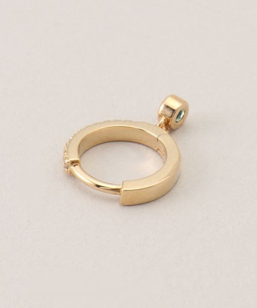 journal standard L'essage(ジャーナルスタンダードレサージュ)の「【NOUVEL AMOUR/ヌーベルアムール】MINI HOOP AVA BLUE(SINGLE):ピアス(片耳用)(ピアス(片耳用)・レディース・サックスブルー・FREE)」の3枚目の写真