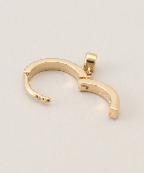 journal standard L'essage(ジャーナルスタンダードレサージュ)の「【NOUVEL AMOUR/ヌーベルアムール】MINI HOOP AVA BLUE(SINGLE):ピアス(片耳用)(ピアス(片耳用)・レディース・サックスブルー・FREE)」の4枚目の写真