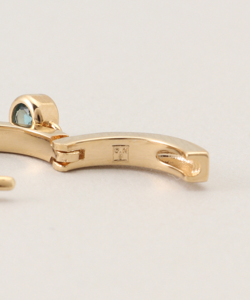 journal standard L'essage(ジャーナルスタンダードレサージュ)の「【NOUVEL AMOUR/ヌーベルアムール】MINI HOOP AVA BLUE(SINGLE):ピアス(片耳用)(ピアス(片耳用)・レディース・サックスブルー・FREE)」の5枚目の写真
