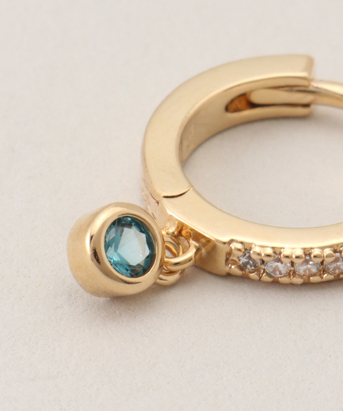 journal standard L'essage(ジャーナルスタンダードレサージュ)の「【NOUVEL AMOUR/ヌーベルアムール】MINI HOOP AVA BLUE(SINGLE):ピアス(片耳用)(ピアス(片耳用)・レディース・サックスブルー・FREE)」の6枚目の写真